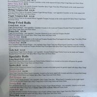 Menu  at Vegan Castle in Long Beach