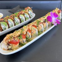 red dragon roll  at Vegan Castle in Long Beach