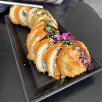 Molly deep fried roll  at Vegan Castle in Long Beach
