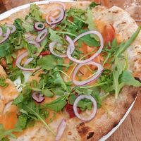 Pizza vegan salmon at O'Pazzo in Rotterdam