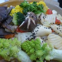 Delicious mixed vegetables! at Loving Hut - Songde Rd in Taipei