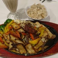 Teppanyaki Oyster Mushroom Set at Loving Hut - Songde Rd in Taipei