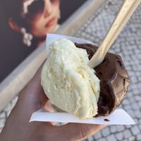 Vanilla and chocolate gelatoo  at GeIicia in Lagos