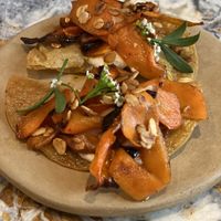 Appetiser of roaste sea potato.   at Hoy in Paris