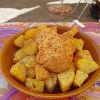 Patatas bravas at Bar Murillo in Boltana