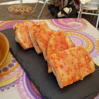Pan con tomate at Bar Murillo in Boltana