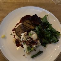 Sweet sour Seitan, rice and spinach at Güterschuppen in Arosa