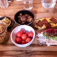 Brettina breakfast option but swapped the pancakes for extra veggies  at Froindlichst in Berlin