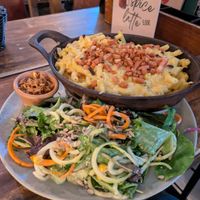 Mac and cheese - the fanciest one I've ever had and very very good at Froindlichst in Berlin