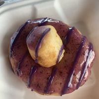 Vegan donut- blueberry ube flavor  at HICO in Kailua Kona
