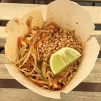 Vegan pad thai at Curry & Co in Turin