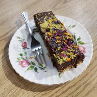 Vegan tiffinv at Two Suns Coffee in Marple