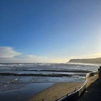 View from the terrace at The Cove in Robin Hoods Bay