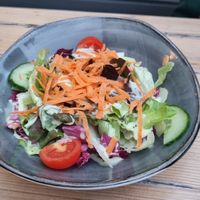 "mixed salad" (served withe the Melizana Furnou) at Apostel's in Munich