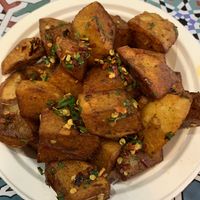 Spicy potatoes  at Taza in Town in Edinburgh