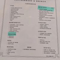 Smoothie but be sure to request it's made with almond milk at Stolia in Shkoder