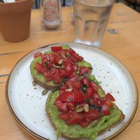 Avocado toast at Stolia in Shkoder