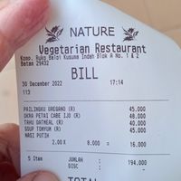  at Nature Vegetarian Restaurant 大自然美蔬食馆 in Batam