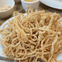 Fried enoki at Nature Vegetarian Restaurant 大自然美蔬食馆 in Batam