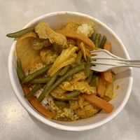 Tofu vegetable curry  at Old Chang Kee - Covent Garden in London