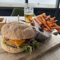 Vegan Burger - Delicious!  at Strandpaviljoen Ballum in Ameland