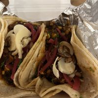 Spicy shroom tacos   at Taco Bamba in Arlington