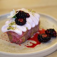 S'mores cake at Hendersons in Edinburgh