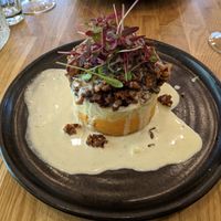 Haggis main at Hendersons in Edinburgh