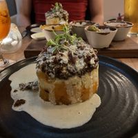 Haggis, neeps and tatties  at Hendersons in Edinburgh