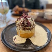 Haggis at Hendersons in Edinburgh