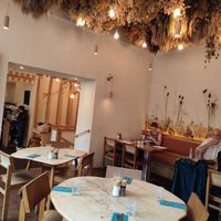 Inside at Hendersons in Edinburgh