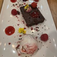 Brownie  at Hendersons in Edinburgh