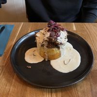Vegan haggis  at Hendersons in Edinburgh