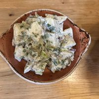 Potato salad  at Hendersons in Edinburgh