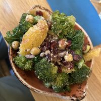 Broccoli salad  at Hendersons in Edinburgh