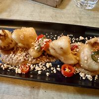 Cauliflower with satay sauce   at Hendersons in Edinburgh