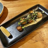 Mushroom scallops   at Hendersons in Edinburgh