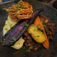 sauerkraut meal at Hendersons in Edinburgh