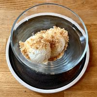 Ice cream: Jura single malt Whisky 12 years + shortbread crumb   at Hendersons in Edinburgh