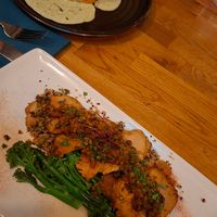 Lions Mane and Haggis (in the back) at Hendersons in Edinburgh