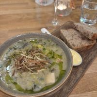 Cullen Sink soup   at Hendersons in Edinburgh