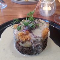 Haggis at Hendersons in Edinburgh