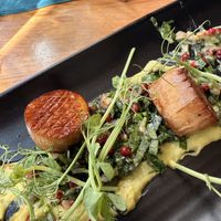 Oyster mushroom scallops   at Hendersons in Edinburgh