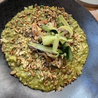Oat risottoo  at Hendersons in Edinburgh