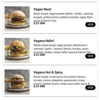 Vegan menu page 2  at Hello! in Medellin