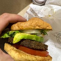 the "spicy" burger (was not spicy) at Hello! in Medellin