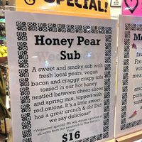Honey Pear Special at Rad Magic Subs in Portland