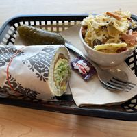 sandwich and pasta salad!  at Rad Magic Subs in Portland