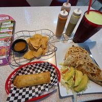 Tacos, chorizo burrito and cucumber lemonade at Snack Stop in Pharr