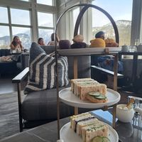 Afternoon tea tower for two at Fairmont Banff Springs in Banff